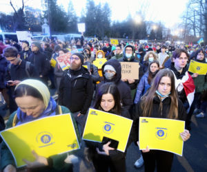 Kijów-Warszawa jedna sprawa. Kolejny protest pod ambasadą Rosji