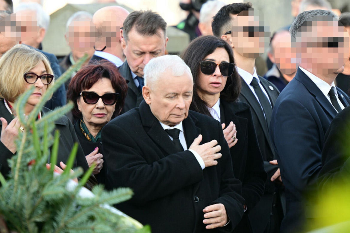Marta Kaczyńska na pogrzebie Barbary Skrzypek