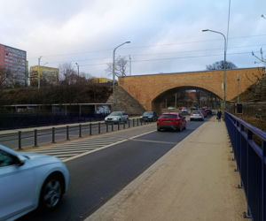 Wiadukt na ul. Wilczej już zniszczony przez wandali