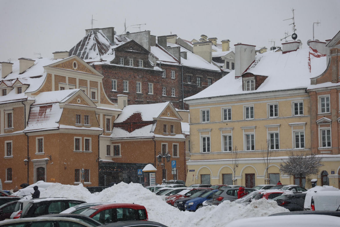 Śnieżyca w Lublinie