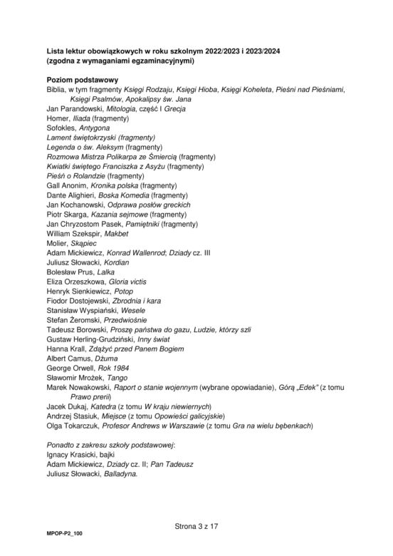 Matura próbna 2023: polski.   Arkusz CKE [GALERIA]