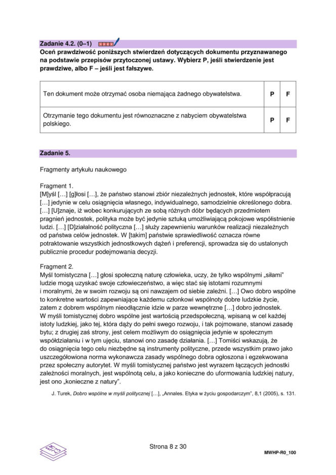 Matura 2026 z rozszerzonego WOS-u: arkusze CKE, poziom podstawowy [Formuła 2023] 12.05.2026