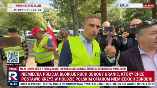 Zatrzymany Bąkiewicz - Berlin