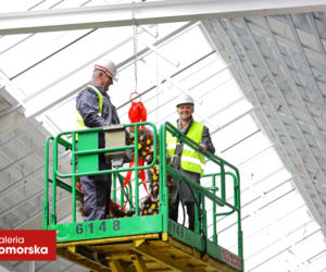 Uroczyste zawieszenie wiechy w Galerii Pomorskiej w Bydgoszczy