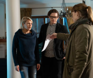 Na Wspólnej odc. 2887. Ilona Zdybicka (Anna Samusionek), Maks (Adam Fidusiewicz), Iga (Lidia Sadowa)