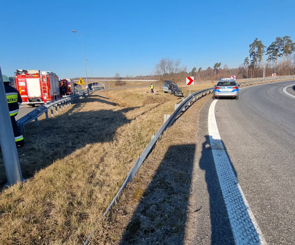 Wypadek na węźle A4 Brzesko