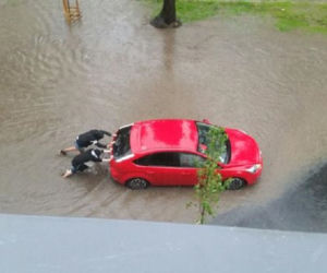 Borowskiego po deszczach
