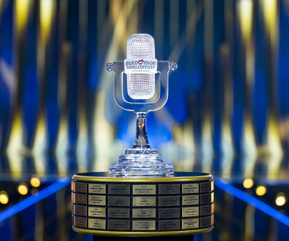 Eurowizja 2026 - trofeum dla zwycięzcy, kryształowy mikrofon