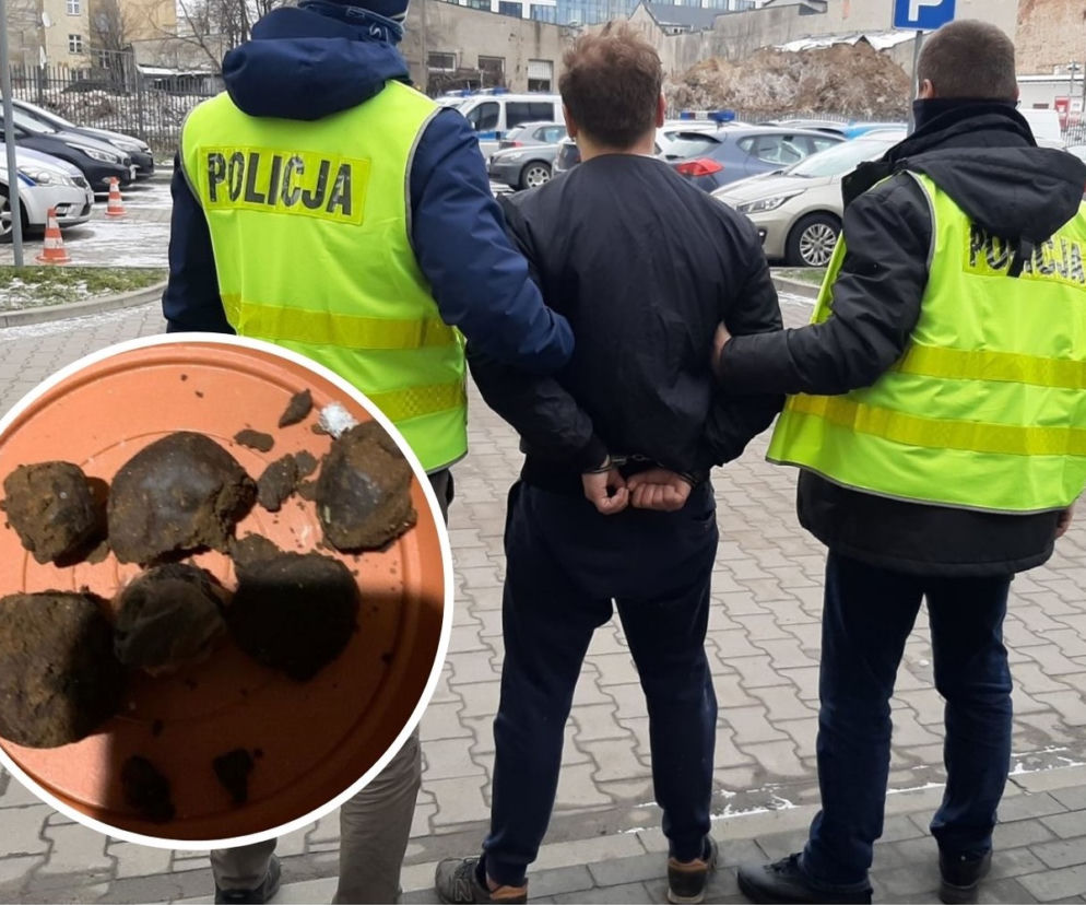 ŁÓDŹ: Był nerwowy, co nie uszło uwadze policjantów. W jego mieszkaniu znaleziono PODEJRZANĄ SUBSTANCJĘ!