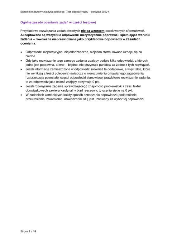 Matura próbna polski odpowiedzi CKE