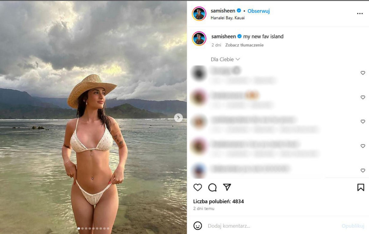 Córka Charliego Sheena chce mieć największe piersi świata! 19-latce ciągle mało