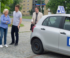 Na Wspólnej po wakacjach 2014. Maria Zięba (Bożena Dykiel), Wojtek (Wojciech Błach)