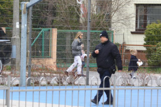 Kasia Tusk z córkami z koszyczkiem przyjechali do Donalda