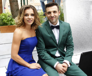 Edyta Herbuś na planie teledysku Ezzata