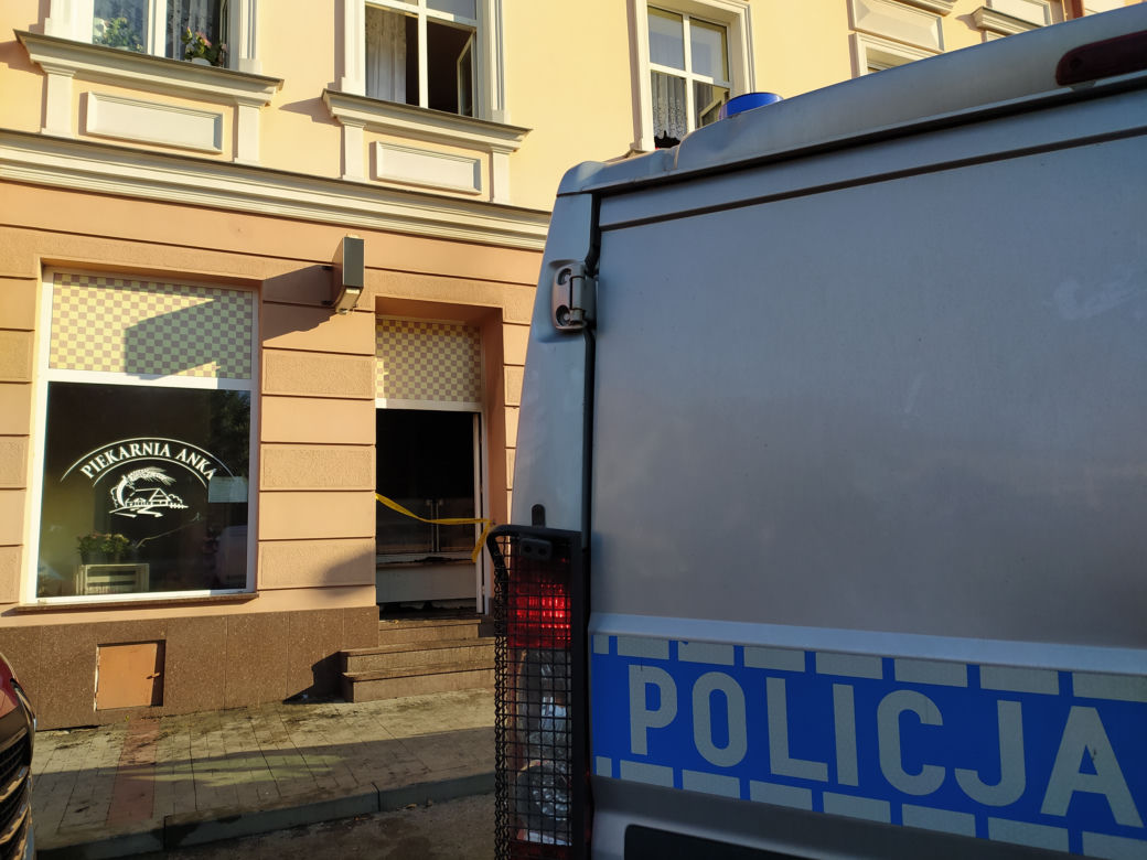 Pożar piekarni na ulicy Bema w Tarnowie