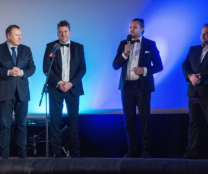 Jacek Kurski z żoną Joanną na premierze filmu „Marusarz. Tatrzański Orzeł”