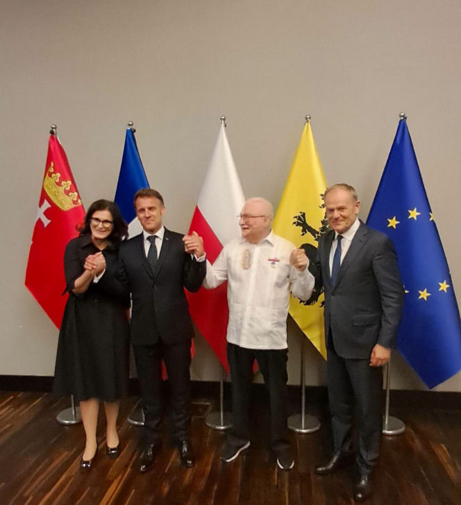 Macron i Wałęsa w Gdańsku. Te zdjęcia mówią więcej niż tysiąc słów