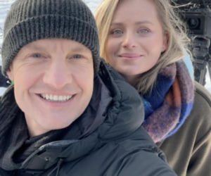 M jak miłość na planie. Paweł (Rafał Mroczek), Judyta (Paulina Chruściel)