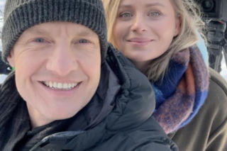 M jak miłość na planie. Paweł (Rafał Mroczek), Judyta (Paulina Chruściel)