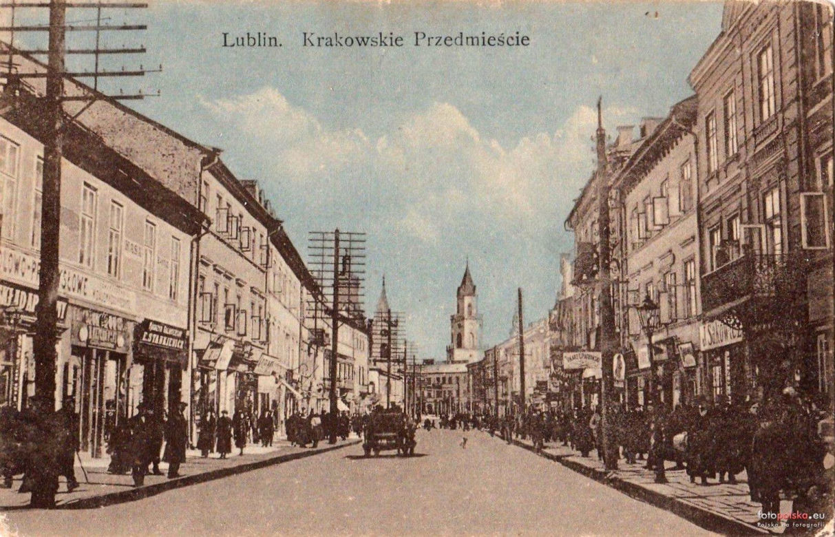 Krakowskie Przedmieście - deptak w Lublinie dawniej