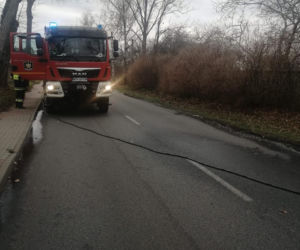 Pożar radiowozu