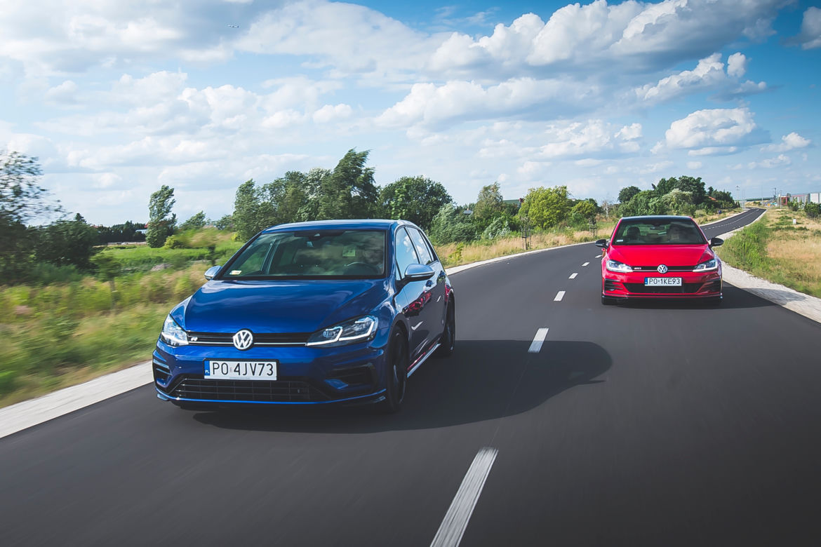 Volkswagen Golf GTI TCR 5D 2.0 TSI 290 KM DSG7 vs. Volkswagen Golf R 5D 2.0 TSI 300 KM DSG7 4Motion