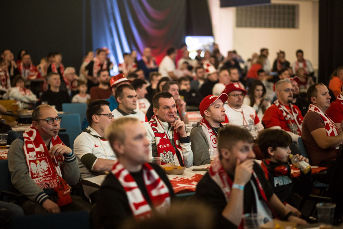 Strefa kibica na Stadionie Śląskim w czasie meczu Polska-Meksyk
