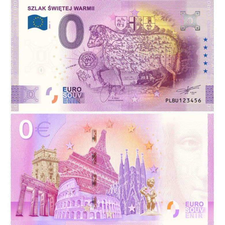 Nowy banknot ma promować Warmię. Jego nominał to… 0 euro