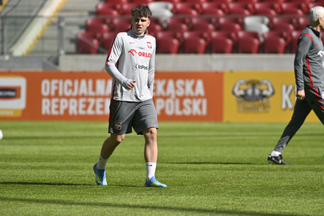 Trening reprezentacji Polski przed meczem ze Szwecją