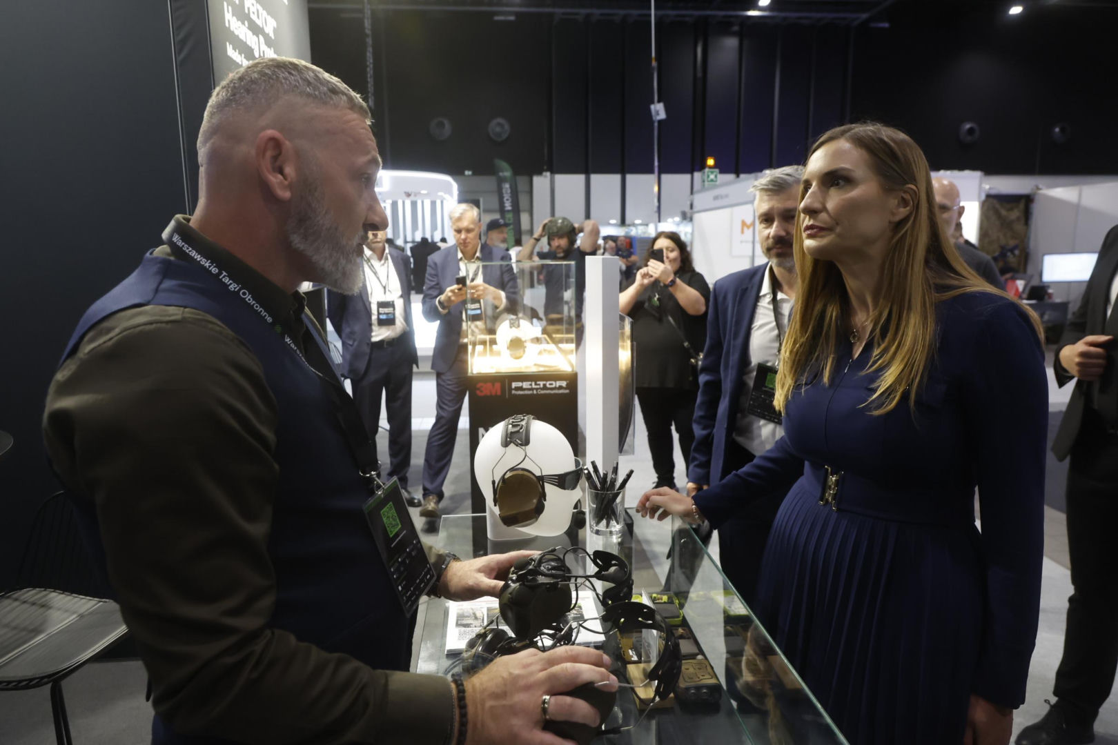 Magdalena Sobkowiak-Czarnecka podczas Warszawskich Targów Obronnych w Expo XXI