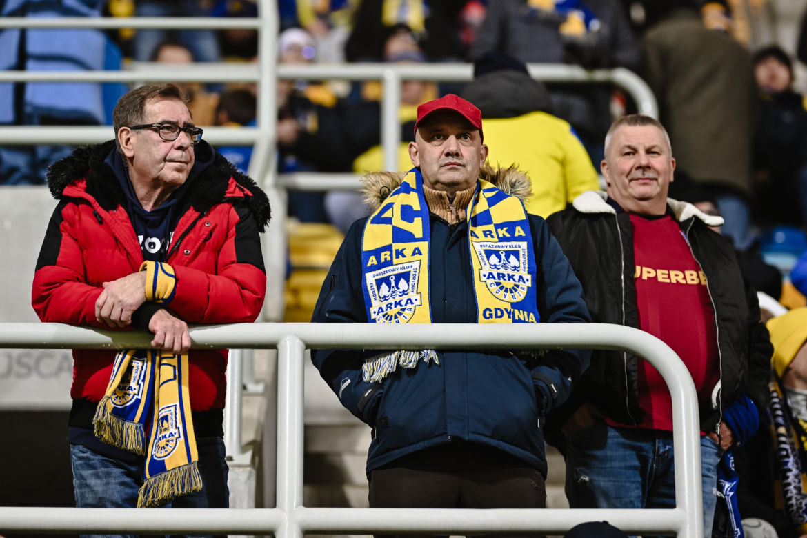 Arka Gdynia - Lech Poznań: Zdjęcia kibiców z meczu 15. kolejki PKO BP Ekstraklasy