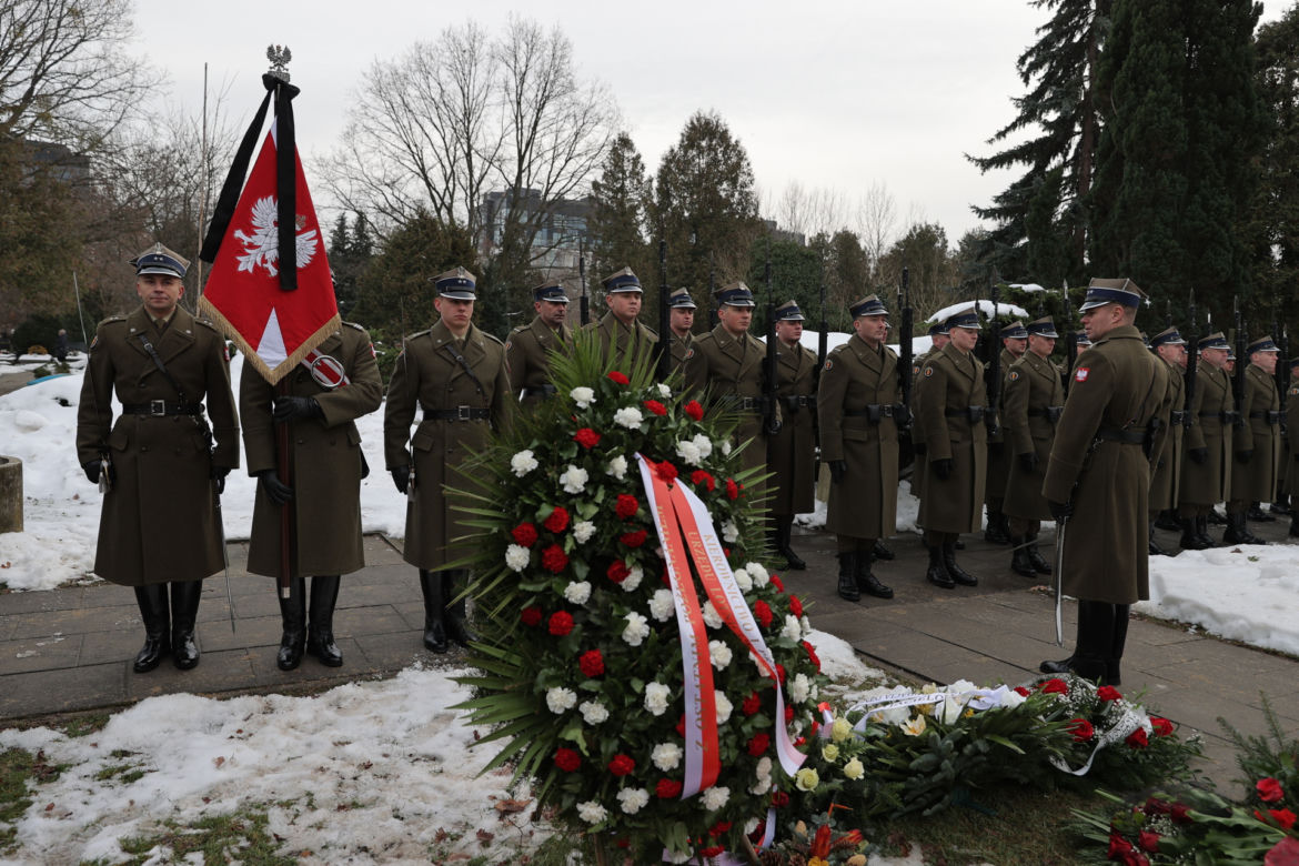 Pogrzeb gen. Mirosława Hermaszewskiego na Powązkach Wojskowych