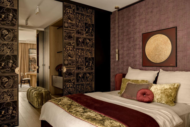 Artystyczny apartament na Powiślu - projekt modeko.studio