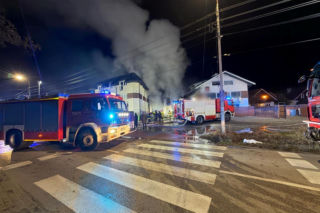 Potężny pożar pod Warszawą
