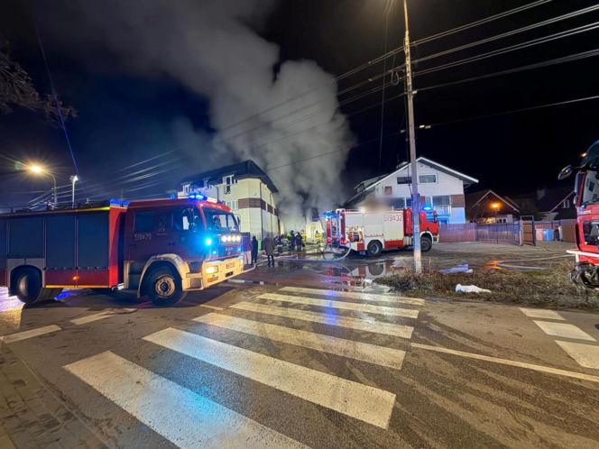 Potężny pożar pod Warszawą