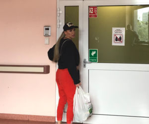 Roxi Gąska odwiedza Jacka w szpitalu