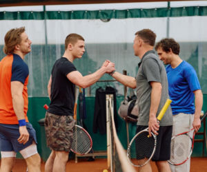 Na Wspólnej, odc. 4263. Jarek (Wojciech Rotowski), Junior (Jan Leśniewski), Bruno (Dawid Czupryński)