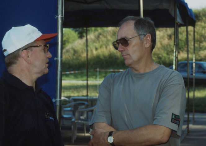 Karol Strasburger ćwiczy