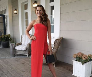 Anna Lewandowska na ślubie golfistki