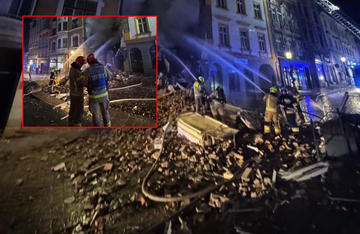 Runęła stara kamienica w centrum Cieszyna! Ewakuowano mieszkańców 
