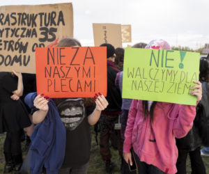 Protest w Piasecznie przeciwko Data Center