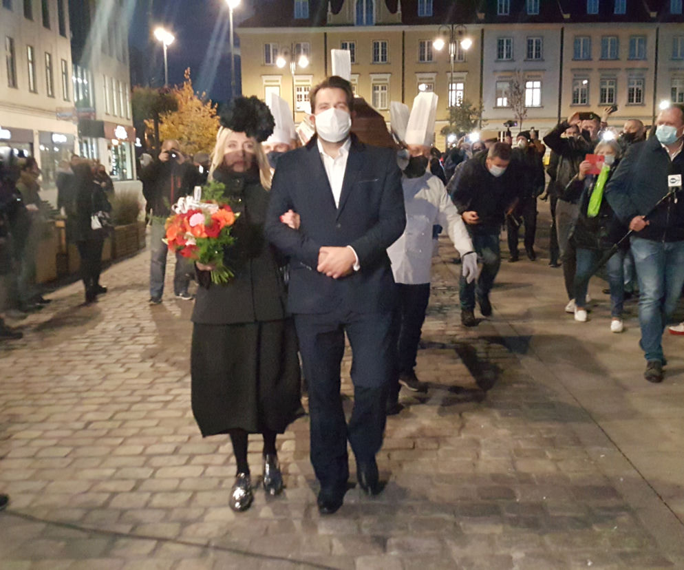 Protest branży gastronomicznej w Bydgoszczy