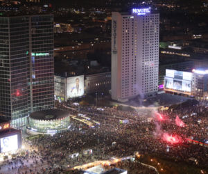 Protest przeciwko zaostrzeniu prawa aborcyjnego w Warszawie