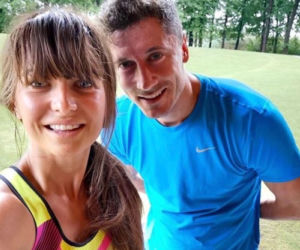 Anna i Robert Lewandowscy po wspólnym treningu