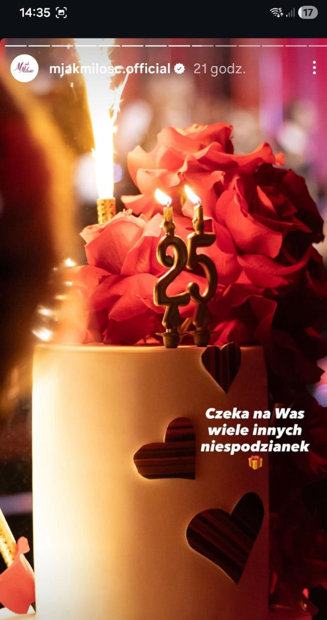 Gala "25 lat miłości - jubileusz M jak miłość" 25.12.2025 w TVP2