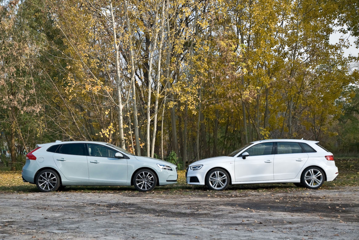 Audi A3 Sportback 1.4 TFSI vs. Volvo V40 T4 Geartronic