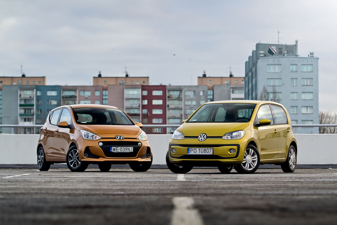 Hyundai i10 1.2 MPI MT 87 KM Style vs. Volkswagen up! 1.0 MPI 75 KM high up!