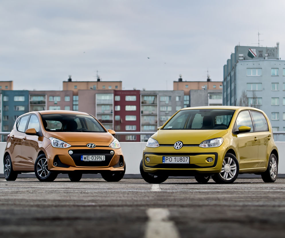 Hyundai i10 1.2 MPI MT 87 KM Style vs. Volkswagen up! 1.0 MPI 75 KM high up!