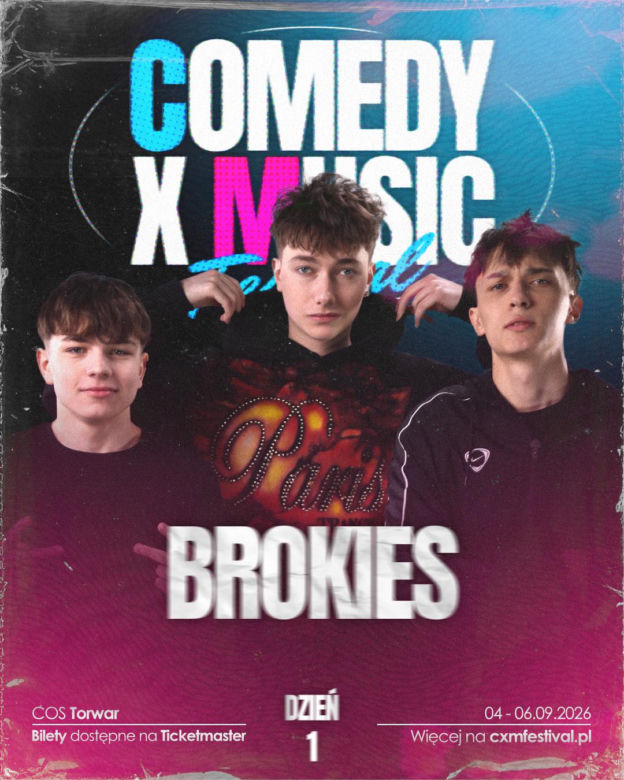 TEDE, Tymek, Modelki i roast streamerów. Comedy x Music ogłasza pierwszych artystów festiwalu na Torwarze