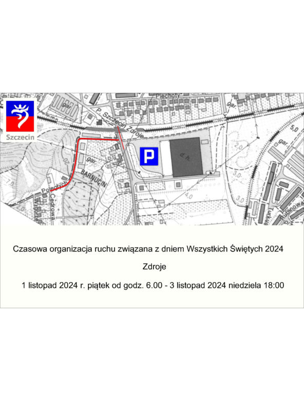 Zmiana organizacji ruchu na Wszystkich Świętych w Szczecinie